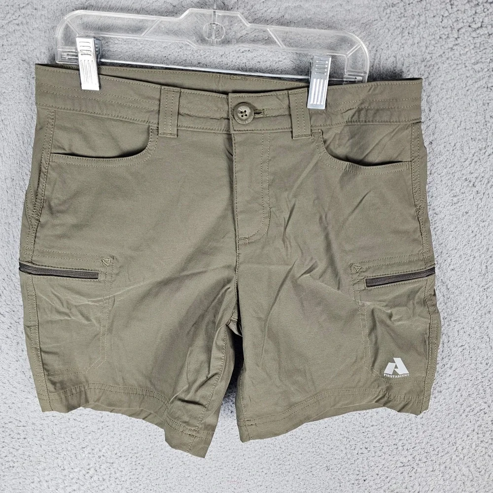 Eddie Bauer Shorts Womens 4 Green First Ascent Hiking Performance 21151207